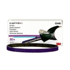 3M™ 33440 Cubitron II File Belt: 10mm x 330mm P80 - Box 10