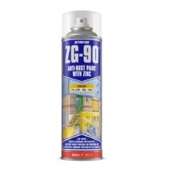 Action Can® ZG-90 Anti-Rust Zinc: Yellow - Aerosol