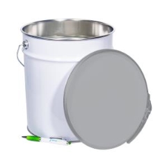 Morris McMahon Open Head White Pail: 10L - Each