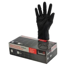 Bastion Nitrile HD Diamond Grip P/F Black: X-Large - Box 50