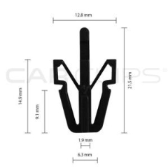 Carclips® CC10014 Toyota Car Clip - Bag of 25