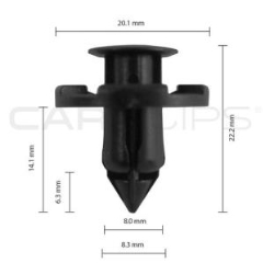 Carclips® CC10088 Nissan / Multi-Use Car Clip - Bag of 25