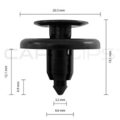 Carclips® CC10090 Honda / Toyota Car Clip - Bag of 25