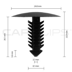 Carclips® CC10101 Ford Car Clip - Bag of 25