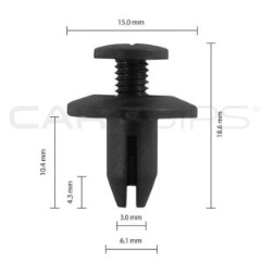 Carclips® CC10135 Honda / Toyota Car Clip - Bag of 25