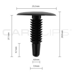 Carclips® CC10186 Ford Car Clip - Bag of 25