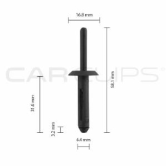 Carclips® CC10557 Ford Car Clip - Bag of 25