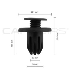 Carclips® CC10570 Honda / SsangYong Car Clip - Bag of 25