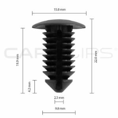 Carclips® CC10575 Ford Car Clip - Bag of 25