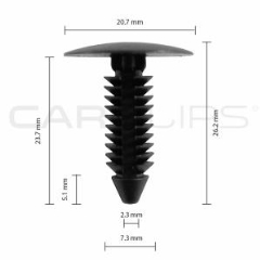 Carclips® CC10827 Ford Car Clip - Bag of 25