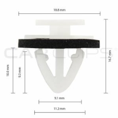 Carclips® CC11114 Hyundai / Kia Car Clip - Bag of 25