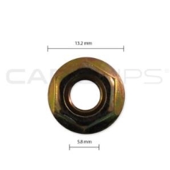 Carclips® CC32068 BMW Automotive M6 Flange Nut - Bag of 25