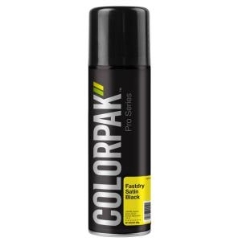 ColorPak Pro Series Enamel Fastdry: Satin Black - Aerosol