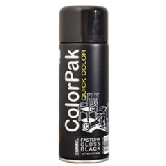 ColorPak Quick Color Enamel Fastdry: Gloss Black - Aerosol