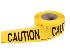 Esko® Warning Tape 75mm x 100M x 100µm: Caution - Roll
