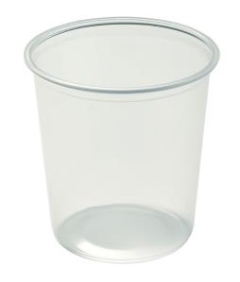 Huhtamaki 13027 Plastic Round Container: 880ml - Sleeve 50