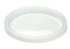 Huhtamaki 24001 Plastic Round Lid: 880ml - Sleeve of 50