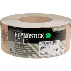 INDASA Rhynostick White Line Roll: 70mm x 25M P240 - Roll