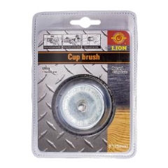 Lion® GM1034 Spindle Mounted Wire Cup Brush: 75mm x 6mm