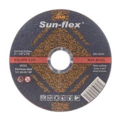 Sun-flex® INOX Cut Off Wheel: 125mm x 0.8mm x 22.23mm