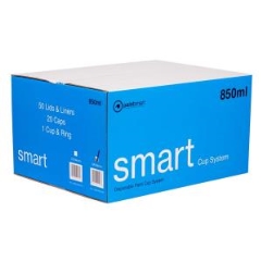 Smart Cup System Lids & Liners 190µm: 850ml - Box of 50
