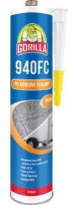 Gorilla 940FC PU Adhesive Sealant: White - Cartridge