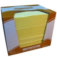 SpillTech® Chemical Absorbent Pads: 40cm x 50cm - Box 100