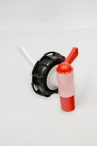 Air Flow Tap for 20L Containers: Red Tap with Black Cap