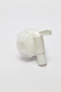 Aeroflow Tap (Euro) with 18mm Outlet: White/Neutral - Each