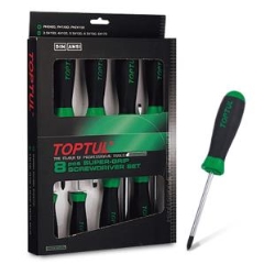 Toptul® GAAE0807 Super-Grip Screwdriver Set: 8 Piece - Set