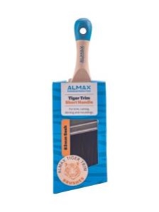 Almax Tiger Trim Angle Sash Brush Short Handle: 63mm - Each