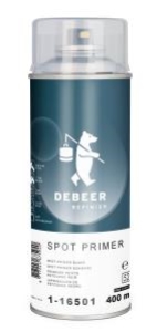DeBeer 1-16501 1K Spot Primer: Black - Aerosol