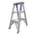 Indalex Industrial Double Sided Aluminium Ladder: 3 Step