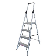 Indalex Tradesman Industrial Aluminum 4 Step Platform Ladder