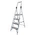 Indalex Tradesman Industrial Aluminum 4 Step Platform Ladder