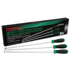 Toptul® GAAE0306 Extra Long Screwdriver - 3 Piece Set