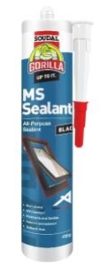 Gorilla MS Sealant: Black - Cartridge