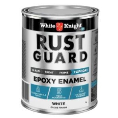 White Knight Rust Guard® Epoxy Enamel: Gloss White - 1L