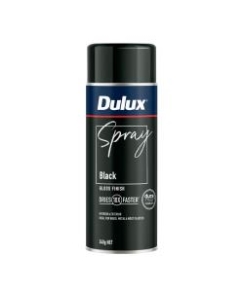 Dulux Spray: Black Gloss - Aerosol