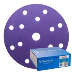 SmartLine™ Ceramic Velcro Disc 150mm 15H: P240 - Box of 50