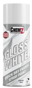 Chemz® Quick Dry Enamel Paint: Gloss White - Aerosol