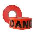 Pomona Barrier Tape 75mm x 300M: Blk/Red Danger - Roll