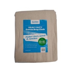 Almax® Heavy Duty Canvas Drop Cloth: 2.6M x 3.6M - Each