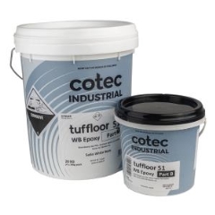 Cotec Tuffloor 5 to 1 WB Epoxy Satin: White - 24kg Kit